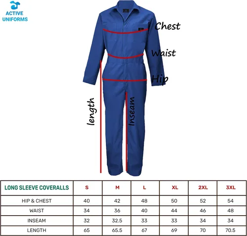 Miniatura 7 de ACTIVE UNIFORMS Overol de manga larga para hombre