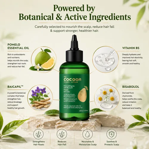 Miniatura 3 de Cocoon - Tónico capilar con aceite de pomelo. Tratamiento de suero para el cuero cabelludo 100% vegano para adelgazamiento, daño y rotura