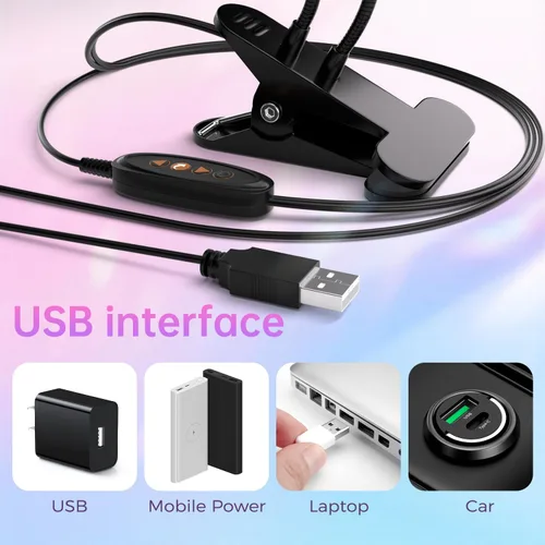 Miniatura 5 de Lámpara de uñas UV de doble cabezal para esmalte de gel, lámpara UV de curación flash, clip de cuello de cisne, luz LED para tecnología profesional
