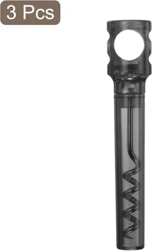 Miniatura 3 de uxcell Sacacorchos de viaje de 4.2 pulgadas, sacacorchos de bolsillo, abridor de vino portátil, mini abridor de corcho de vino de plástico