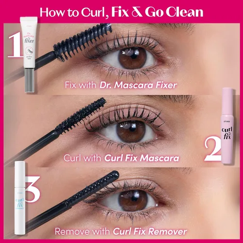 Miniatura 5 de ETUDE Curl Fix Mascara, Máscara de Pestañas, Rizado Fuerte Hacia Arriba, Larga Duración, Impermeable, Ligero, Maquillaje Coreano, Belleza