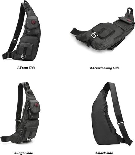 Miniatura 49 de Nicgid Sling Bag - Mochila bandolera para hombre), LYSB01NH075BJ-SPRTSEQIP