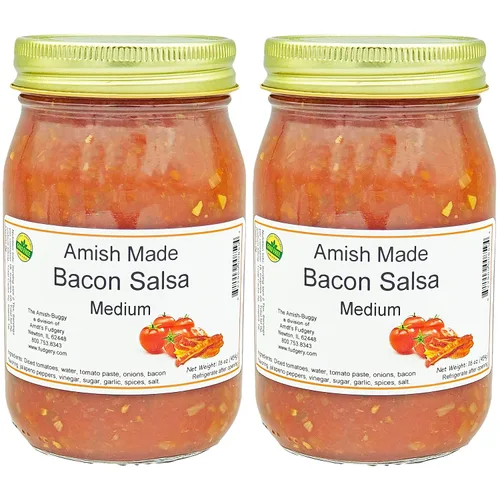 Miniatura 30 de Arndts Fudgery Amish Made Salsa Tarros de 2-16 onzas (manzana mediana)