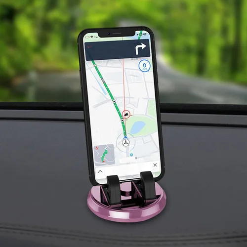 Miniatura 3 de Soporte de teléfono para automóvil, soporte compacto para teléfono de automóvil, soporte giratorio de 360°, almohadilla antideslizante para tablero
