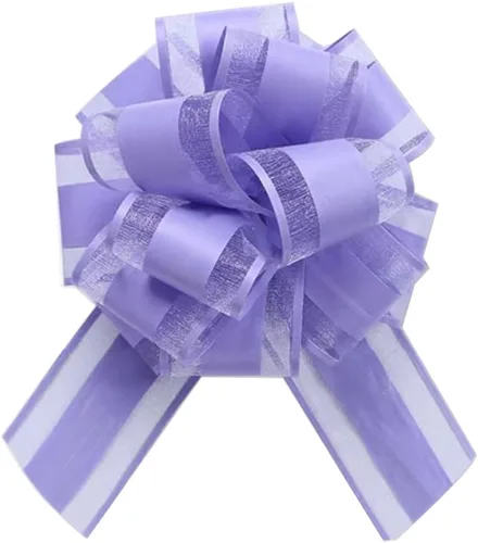 Miniatura 6 de 6 piezas de lazos de tirar, lazo de regalo verde frijol, 6 pulgadas, Navidad, fiesta, regalo de cumpleaños, boda, lazos de cinta para envolver cajas