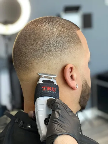 Miniatura 3 de TRU BARBER Bandas de cortapelos 4 piezas, manga cortaúñas para barberos, manga cortaúñas para herramientas de barbero, antideslizante, resistente al
