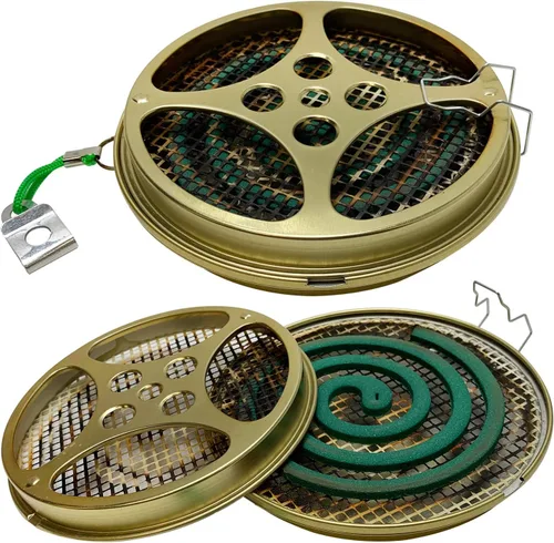 W4W Soporte portátil de bobina de mosquitos, bobina de mosquitos y quemador de incienso para uso al aire libre, lado de la piscina, patio, cubierta,