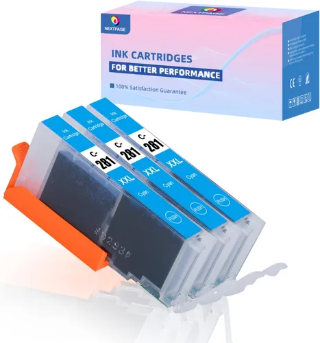 NEXTPAGE CLI 281 - Cartuchos de tinta cian de repuesto para Canon 281 CLI-281 XXL CLI281XXL CLI281XXL Cian para impresora Pixma TR8620 TR8620a