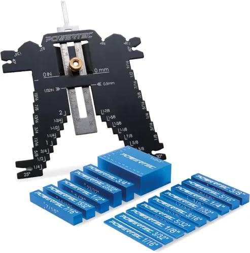 Miniatura 15 de POWERTEC Kit de valla de mesa de enrutador, sistema de lujo, 3-3/8 pulgadas de alto, 24 pulgadas de largo, mesa de enrutamiento para carpintería