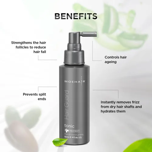 Miniatura 3 de MOEHAIR Tónico capilar Mejora la salud del cuero cabelludo y el cabello Estimula los folículos Tónico voluminizador Infundido con aceite
