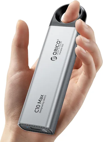 Miniatura 10 de ORICO SSD externo de 256 GB, velocidad ultrarrápida de 460 MB/s, disco duro externo con diseño de gancho para colgar, Plug & Play, cable USB-C y A 2