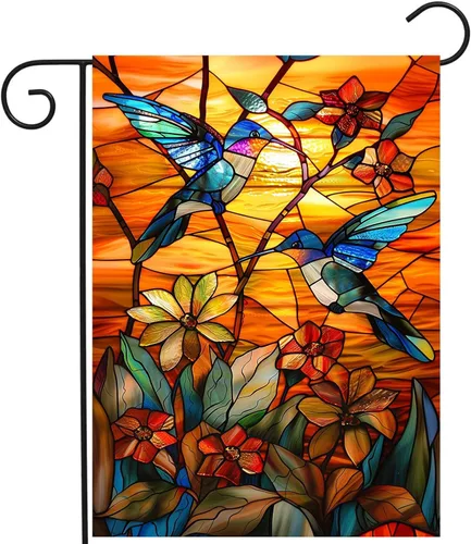 Miniatura 11 de Bandera de Jardín Memorial Mariposa Monarca Decoración Banderas de Girasol para Cementerio Bandera de Tumba Aquellos que Amamos No se Van, Vuelan