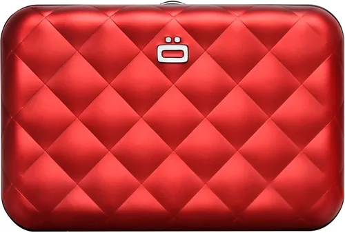 Miniatura 2 de ÖGON -DESIGNS- Lady Case - Cartera de aluminio para mujer, bolsa acolchada de metal, tarjetero con bloqueo RFID, cierre de metal fuerte
