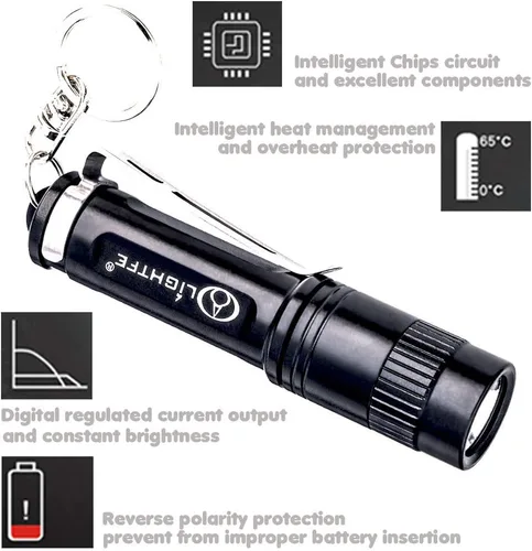 Miniatura 6 de Linterna de luz negra de 365 nm con salida de alta potencia, haz puro para luz de curación de pegamento UV, brillo fluorescente de roca y mineral