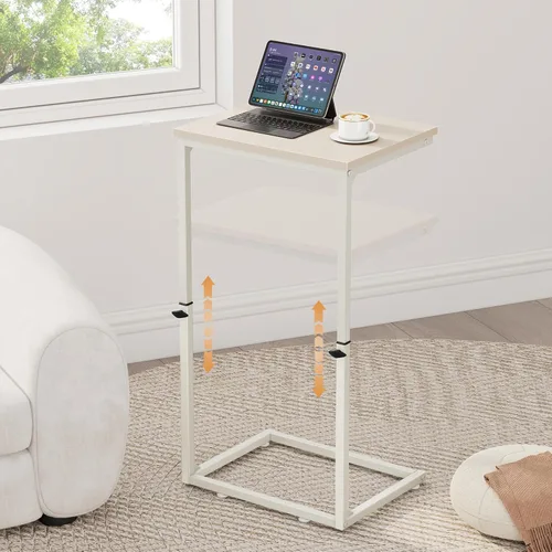 Miniatura 9 de Vagusicc C Shaped End Table for Couch, 33.2'' Tall C Table Adjustable Height Side Table, Small Side Table for Small Spaces, Couch Tables that Slide
