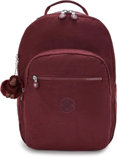 Miniatura 44 de Kipling Seoul - Mochila grande metálica para portátil de 15 pulgadas, Agua (Aqua Flowers)