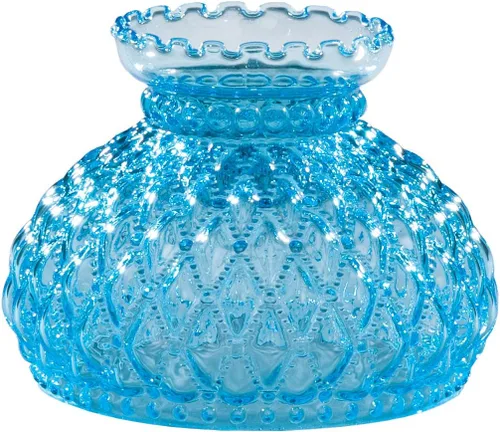 Miniatura 9 de B&P Lamp® Sombra acolchada de diamante transparente de 7 pulgadas con parte superior prensada