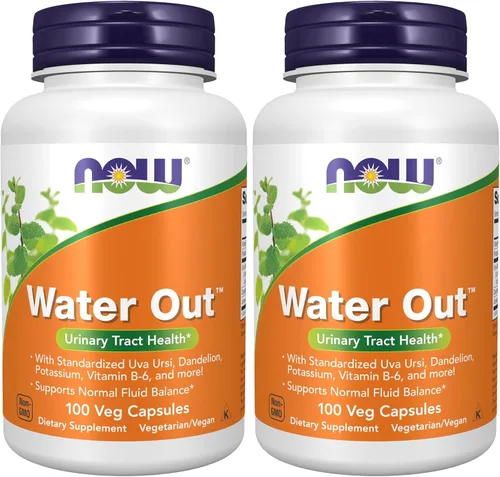 Miniatura 9 de NOW Foods Suplementos, agua con Uva Ursi estandarizada, diente de león, potasio y vitamina B-6, 100 cápsulas vegetales