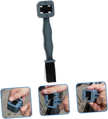 Miniatura 4 de INOOMP Limpiador de cadena de bicicleta reutilizable Cepillo de motocicleta conveniente limpiador profesional de motocicleta