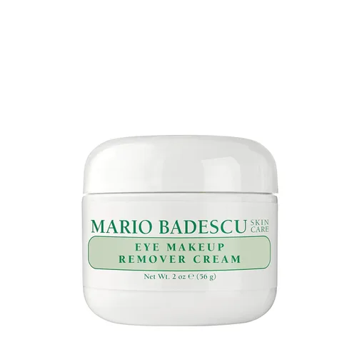Mario Badescu Crema desmaquillante de ojos, suave, no irritante, gel y removedor de rímel, impermeable, seguro para usuarios de lentes de contacto,