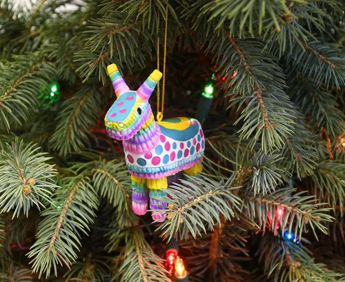 Miniatura 3 de Tree Buddees Colorido adorno navideño de piñata para fiesta