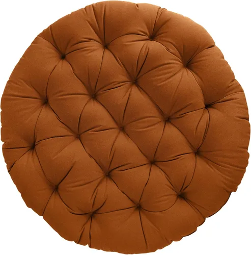 Miniatura 24 de Sorra Home - Cojín con mechones Papasan - Cojín redondo cómodo para silla Bucket & Moon - Cojín de piso con espuma suave para muebles