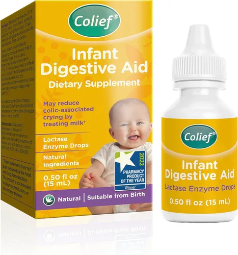 Miniatura 9 de Colief Ayuda digestiva infantil Gotas de gas para bebés Alivio natural y seguro de gases infantiles Reduce los cólicos del bebé, hinchazón