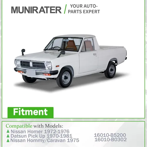 Miniatura 2 de munirater Repuesto de carburador para Nissan Homer 1972-1976 Datsun Pick Up 1970-1981 Nissan Hommy/Caravan 1975 Sustituye a 16010-B5200 16010-B0302