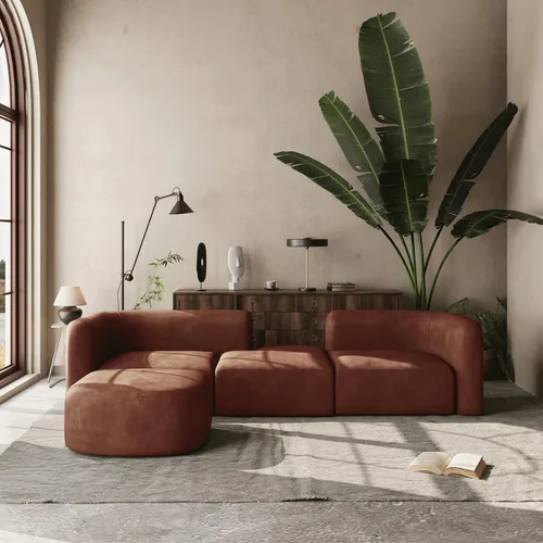 Acanva - Sofá de terciopelo de lujo moderno con respaldo curvo estrecho, sofá cómodo de estilo minimalista para sala de estar y apartamento,