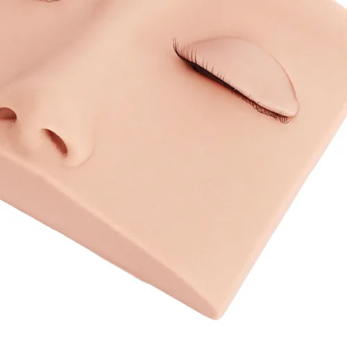 Miniatura 8 de Cabeza de maniquí de pestañas, cabeza de maniquí de pestañas de repuesto de silicona extraíble, extensión de pestañas, práctica de entrenamiento
