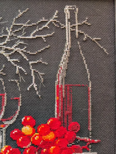 Miniatura 8 de RIOLIS - Bodegón con vino tinto 1239, kits de punto de cruz de 11,81 x 11,81 pulgadas, kits de punto de cruz para principiantes y avanzados, kit