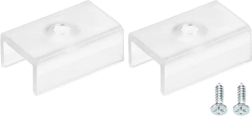 Miniatura 16 de MECCANIXITY Clips de montaje para luces de cuerda, accesorios de soporte de montaje de canal de pared para tira de neón LED de 0.315 in