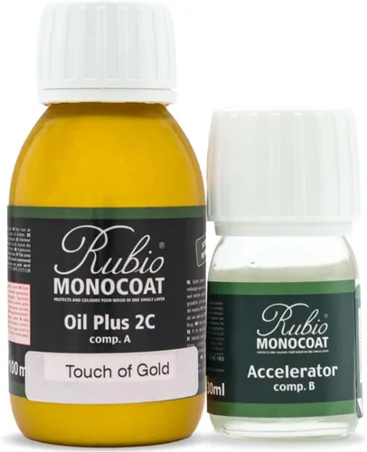 Miniatura 211 de Rubio Monocoat Tinte y acabado para madera de 650 pies cuadrados - Niebla Oil Plus 2C Aceite de linaza de secado rápido, ecológico
