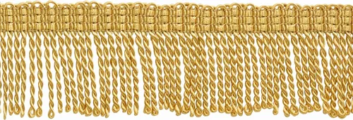 Miniatura 13 de Colección de adornos básicos de 2 pulgadas (2.0 in) con borde fino de lingote (estilo BFT2), oro antiguo #C4 (oro amarillo oscuro) para 5 yardas