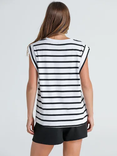 Miniatura 6 de WIHOLL Camisetas de manga casquillo para mujer, camisetas básicas de verano, estilo casual, ajuste holgado, moda 2024