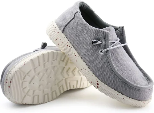 Miniatura 6 de firelli Mocasines de lona para niños y niñas, zapatos escolares para caminar