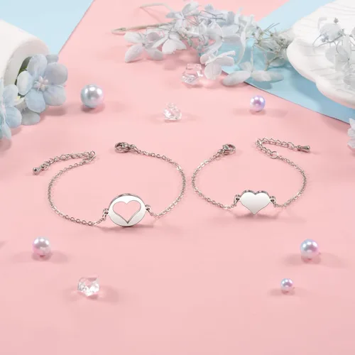 Miniatura 4 de SUNSH Regalos de regreso a clases, pulsera para mamá e hija, hijo, juego de pulseras a juego para el primer día de escuela, regalos para niñas