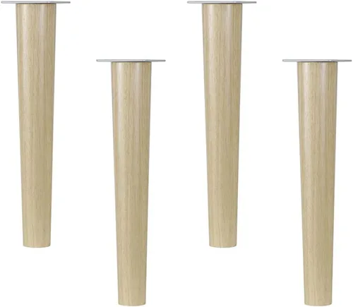 Miniatura 8 de Solid Wood Oak Furniture Legs,Sofa Legs,Coffee Table Legs,Cupboard Feet,Tapered Replacement Legs for TV Cabinets,Dressing Tables,Bookcase,Bench,with