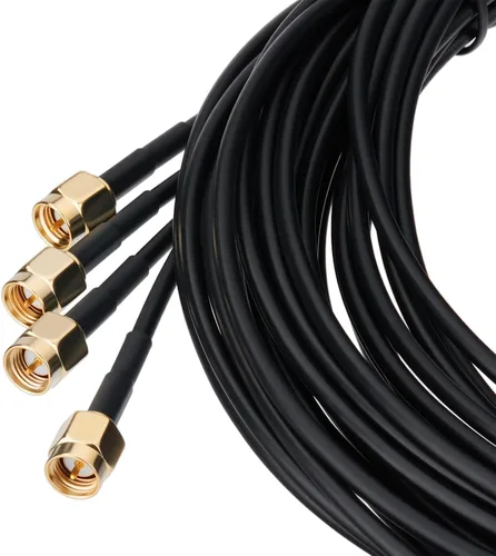 Miniatura 3 de Bingfu Antena 5G 4G LTE Dual Band MIMO Montaje Magnético SMA Antena Masculina para Hotspot Módem Teléfono Módem Celular Módem Enrutador inalámbrico
