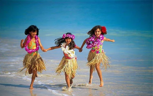 Miniatura 5 de 4 piezas de leis hawaianos morados con hojas verdes para fiesta de graduación, fiesta de baile, accesorio de fotos en exteriores (morado)