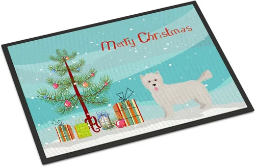 Miniatura 239 de Caroline's Treasures CK3799MAT Akita Shepherd - Tapete de árbol de Navidad de 18 x 27 pulgadas, tapete para puerta delantera, interior y exterior