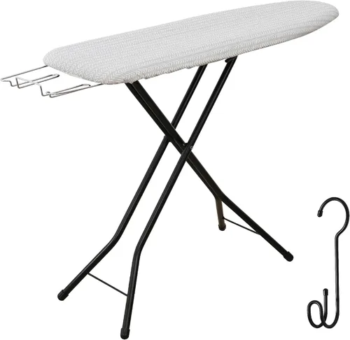 Miniatura 12 de Tabla de planchar, tabla de planchar compacta y ahorradora de espacio con cubierta extra gruesa de 3 capas, altura ajustable, fácil almacenamiento