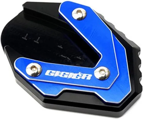 Moto Kickstand Soporte lateral ampliar placa de almohadilla y tapas de aire de válvula de neumático para Suzuki para GIXXER 250 SF para GIXXER 150