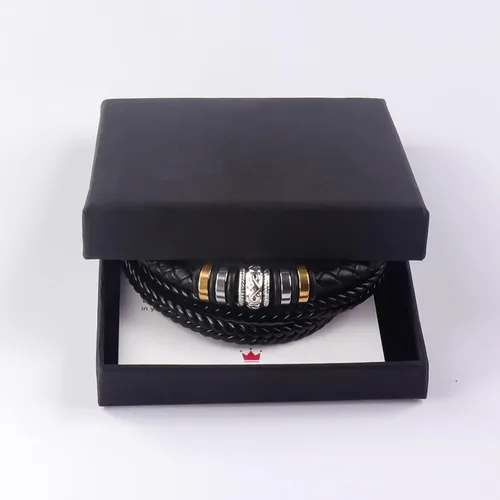 Miniatura 9 de Pulsera de cuero trenzado con texto en inglés To My Son "I Will Always Be with You', pulsera de cuero trenzado para hombre, hecha a mano, regalo