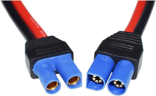 Miniatura 2 de Conector adaptador de conexión rápida SAE a EC5 hembra (paquete de 2), adecuado para batería solar de automóvil -10AWG 5.9 in