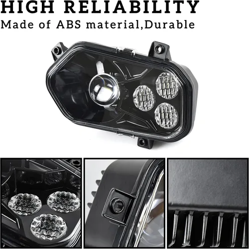 Miniatura 3 de SAUTVS Faros LED con Ojo de Ángel para Sportsman, Faros LED Delanteros con Luces de Haz Alto y Bajo para Polaris Sportsman 400 500 550 570 800 850