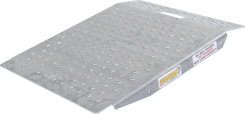 Guardian Rampa de Almacenamiento de Cobertizo de Aluminio - Cortacésped ATV Carrito de Golf Paisajismo, Capacidad de 750 lb. con Tracción de Placa