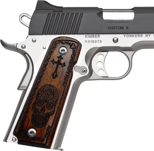 Miniatura 8 de 1911 Original Series US Logo Wooden 1911 Grips, Ambi Safety Cut, Handgun-Pistol Grips, 1911 Wood, Full Size, 1911 Accessories, Gift for Veterans