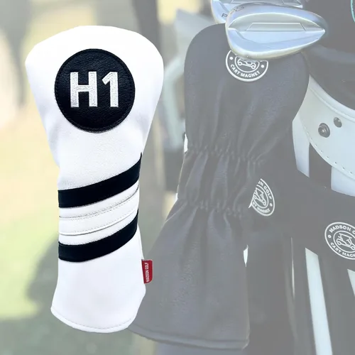 Madson Golf Fundas magnéticas para carrito: fundas elegantes y protectoras para palos de golf, con imán de goma para posicionamiento seguro y acceso