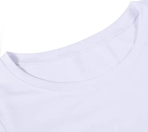 Miniatura 19 de Camiseta corta para mujer, cuello redondo, manga 3/4, casual, Y2K, linda camiseta corta para yoga